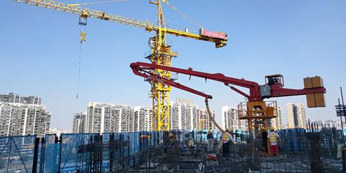 混凝土布料机筑造高楼-科尼乐集团，您正确的选择