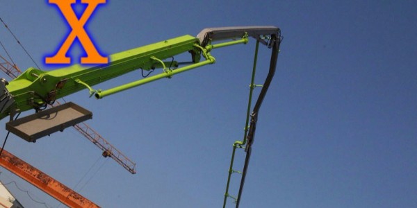 混凝土泵与混凝土布料机两大战神完美结合，让您的工程完美收工