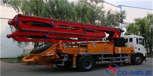 小科课堂：小型混凝土泵车轮胎到底要不要离开地面？